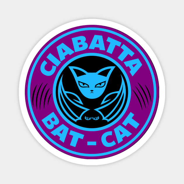 Ciabatta Bat-Cat Needs Coffee Magnet by CiabattaBatCat